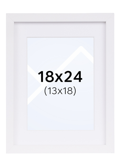 Focus Vivaldi Bilderamme - Hvit, 13x18, 18x24