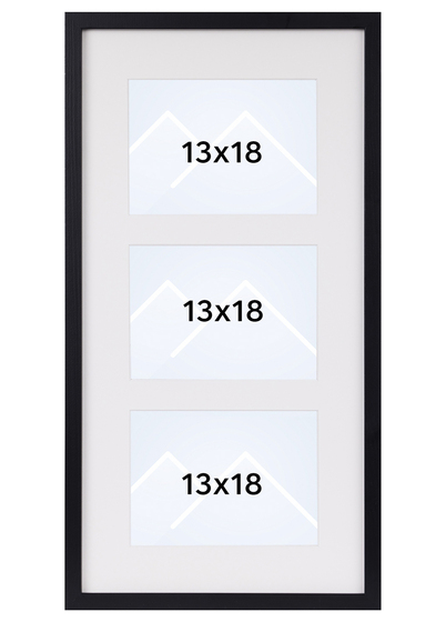 Focus Vivaldi Collage Bilderamme - Svart, 9x12, 13x18 x3