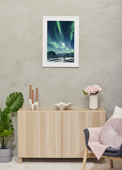 TR Reykjavik Bilderamme - Hvit, 40x60, 50x70