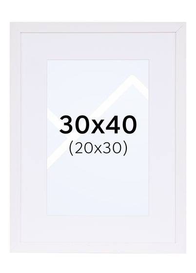 TR Reykjavik Bilderamme - Hvit, 20x30, 30x40