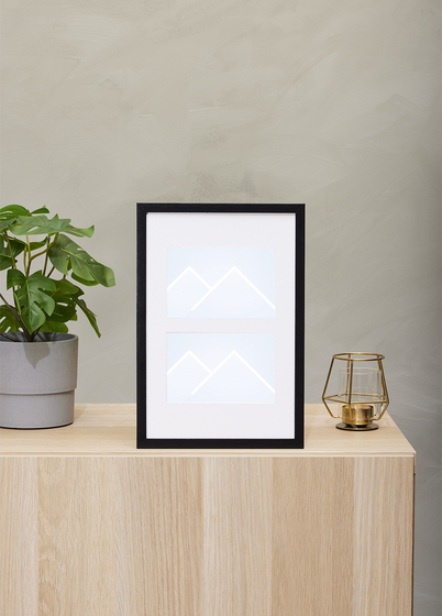 TR København Galleri Collageramme - Svart, 10x15 x2