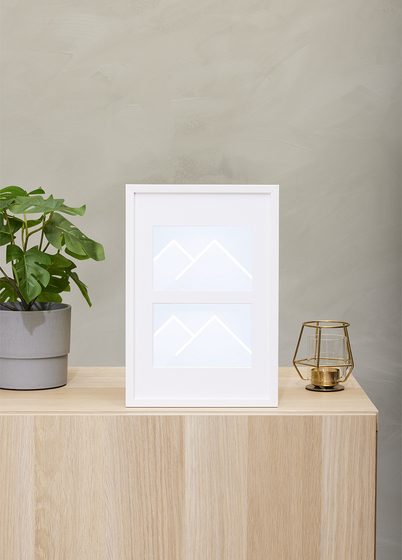 TR København Galleri Collageramme - Hvit, 10x15 x2