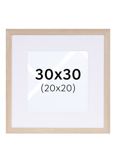 TR Reykjavik Bilderamme - Lys Eik, 20x20, 30x30