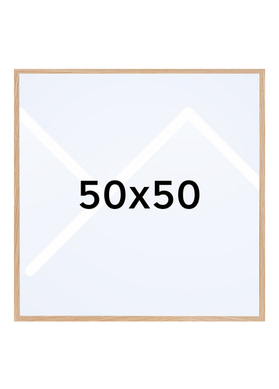Focus Soul Plexi Bilderamme - Lys Eik, 50x50