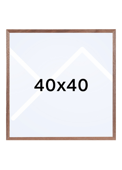 Focus Soul Bilderamme - Valnøtt, 40x40