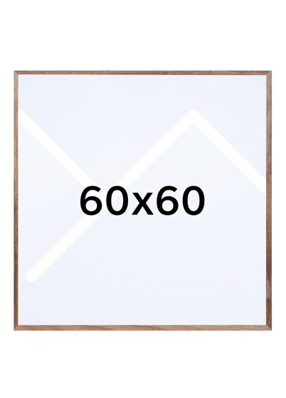 Focus Soul Plexi Bilderamme - Valnøtt, 60x60