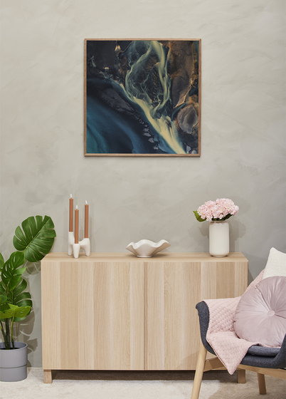 Focus Soul Plexi Bilderamme - Valnøtt, 70x70