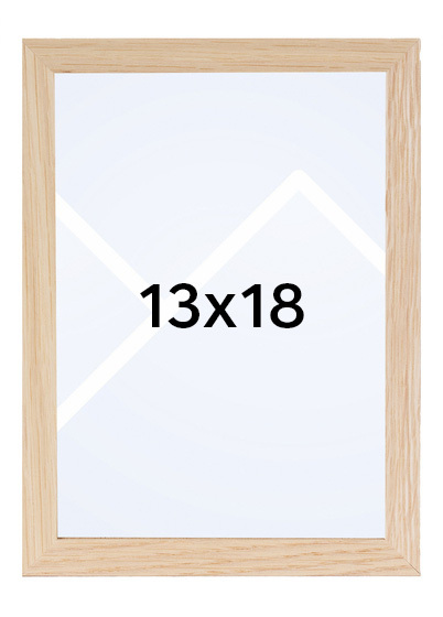 Focus Soul Plexi Bilderamme - Lys Eik, 13x18