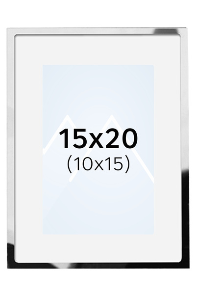 Focus Iris Bilderamme - Sølv, 10x15, 15x20