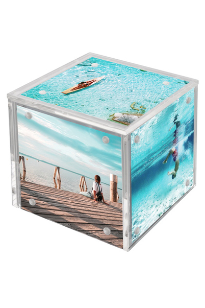 Goldbuch Fotokube Bilderamme - Gjennomsiktig, 5x 8x8