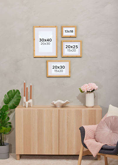 Goldbuch Bambus Bilderamme - Naturlig tre, 20x25