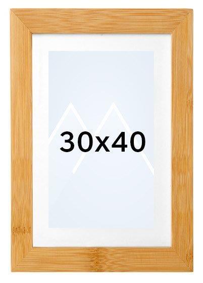 Goldbuch Bambus Bilderamme - Naturlig tre, 30x40