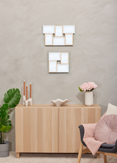 Goldbuch Verona Collageramme - Naturlig tre & Hvit, 10x15 x4