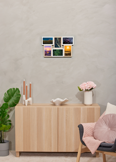 Goldbuch Verona Collageramme - Naturlig tre & Hvit, 10x15 x6