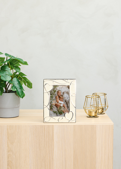 Goldbuch Hjerter Bilderamme - Sølv/Perlemor, 10x15