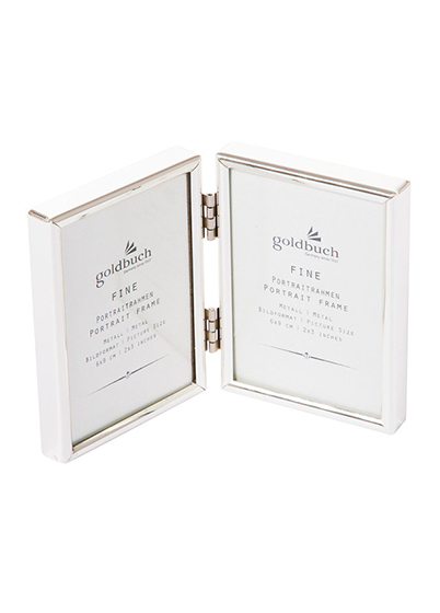 Goldbuch Fine Dobbel Bilderamme - Sølv, 6x9 x2