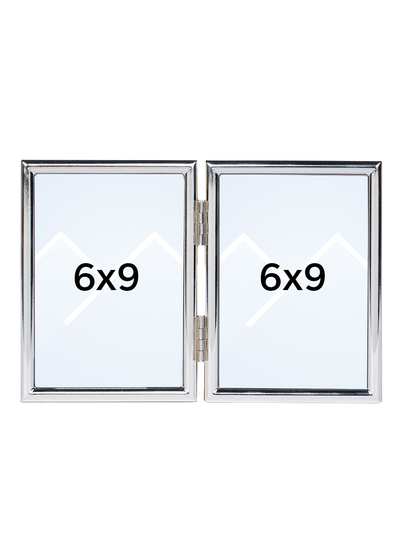Goldbuch Fine Dobbel Bilderamme - Sølv, 6x9 x2