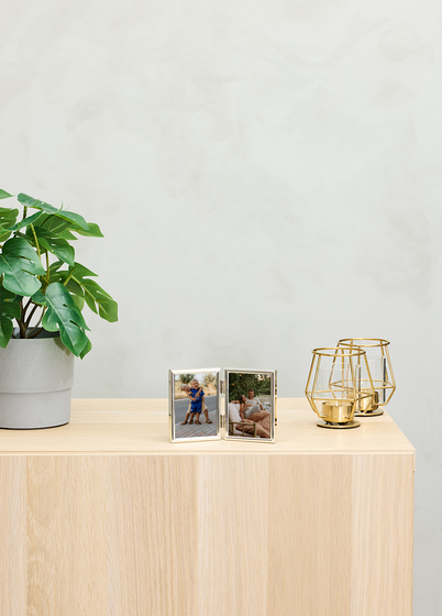 Goldbuch Fine Dobbel Bilderamme - Sølv, 6x9 x2