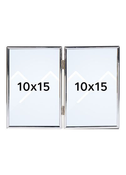 Goldbuch Fine Dobbel Bilderamme - Sølv, 10x15 x2
