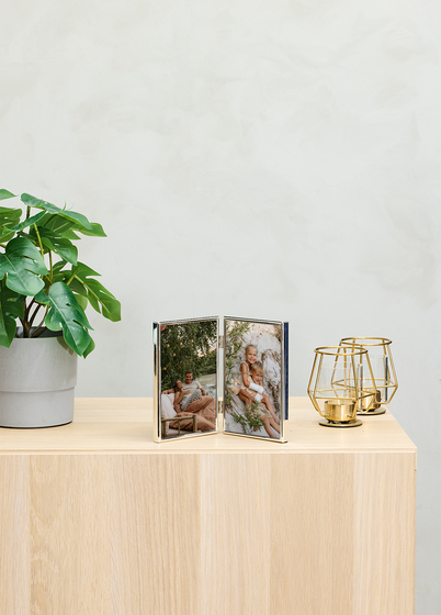 Goldbuch Fine Dobbel Bilderamme - Sølv, 10x15 x2