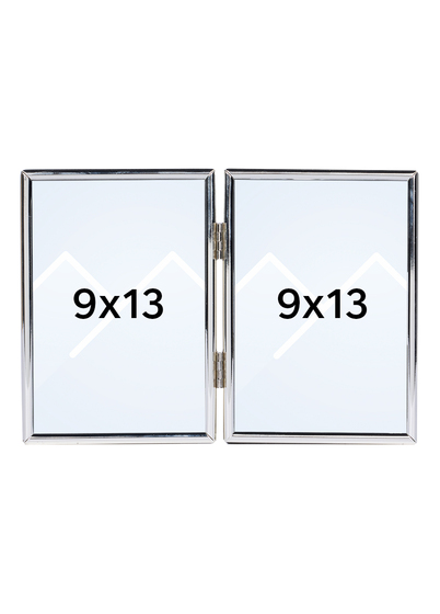 Goldbuch Fine Dobbel Bilderamme - Sølv, 9x13 x2