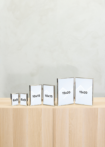 Goldbuch Fine Dobbel Bilderamme - Sølv, 9x13 x2