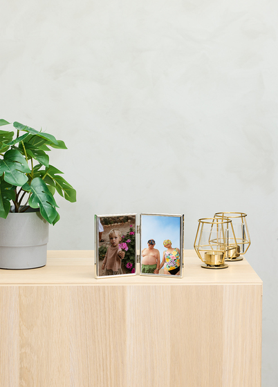 Goldbuch Fine Dobbel Bilderamme - Sølv, 9x13 x2