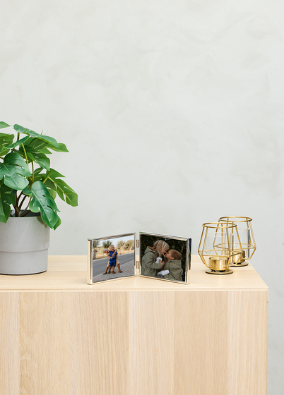 Goldbuch Fine Dobbel Bilderamme - Sølv, 9x13