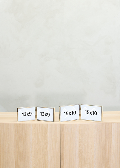 Goldbuch Fine Dobbel Bilderamme - Sølv, 10x15 x2