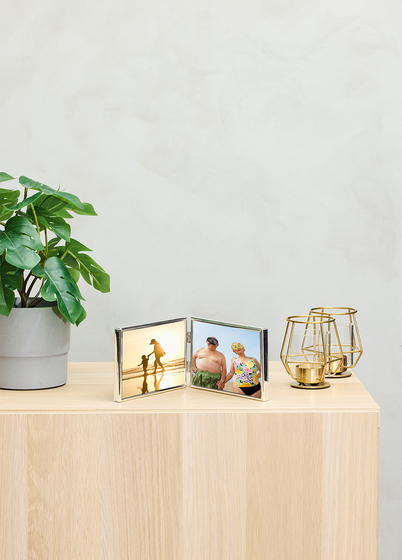 Goldbuch Fine Dobbel Bilderamme - Sølv, 10x15 x2