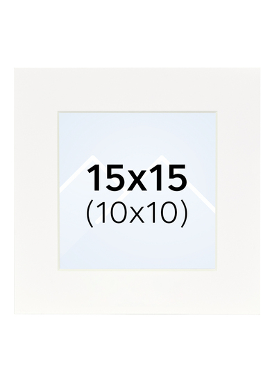TR Passepartout - Hvit, 10x10, 15x15