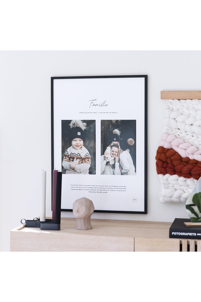 PictureIt Familie Bilderamme - Svart, 2x 13x18, 30x40