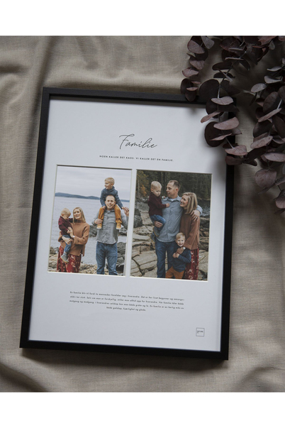 PictureIt Familie Bilderamme - Svart, 2x 20x30, 50x70