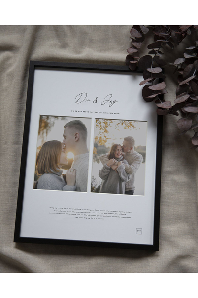 PictureIt Du og jeg Bilderamme - Svart, 2x 20x30, 30x40