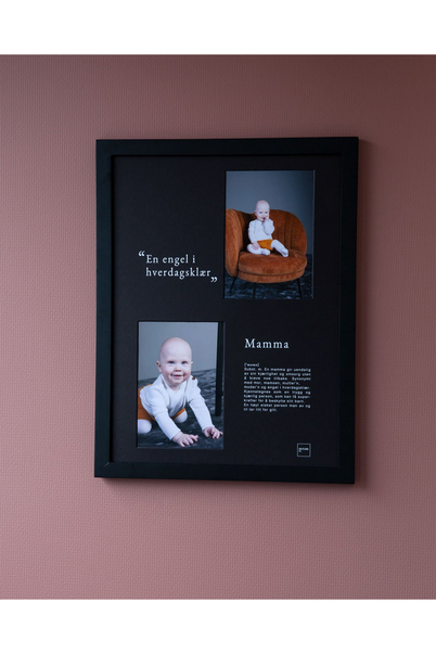 PictureIt Mamma Bilderamme - Svart, 2x 13x18, 30x40