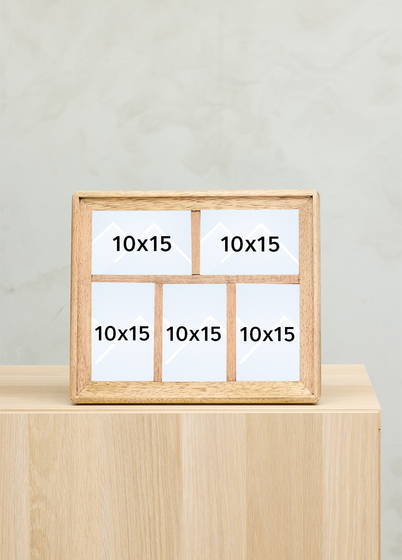 ZEP Italia Mosel Bilderamme - Lys brun, 15x21, 5x 10x15