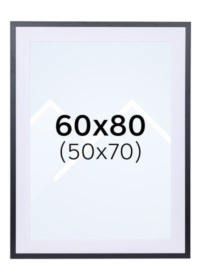 TR Reykjavik Bilderamme - Svart, 50x70, 60x80