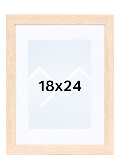 TR Reykjavik Bilderamme - Lys Eik, 13x18, 18x24