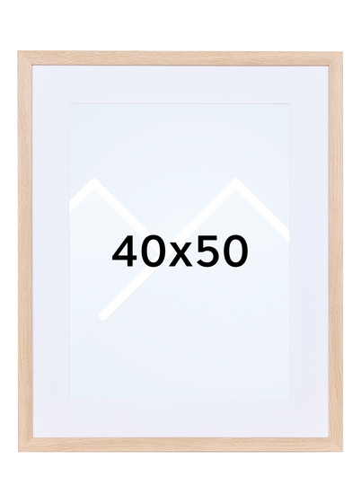 TR Reykjavik Bilderamme - Lys Eik, 30x40, 40x50