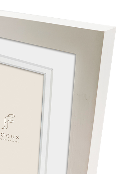 Focus Dahlia Collageramme - Hvit, 13x18 x3, 24x49