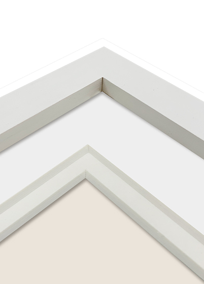 Focus Dahlia Collageramme - Hvit, 13x18 x3, 24x49