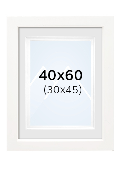 Focus Dahlia Bilderamme - Hvit, 30x45, 40x60