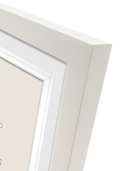 Focus Dahlia Bilderamme - Hvit, 40x50, 50x70