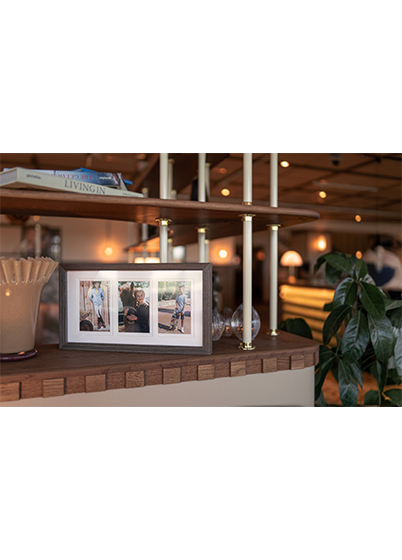 Focus Dahlia Collageramme - Valnøtt, 13x18 x3, 24x49