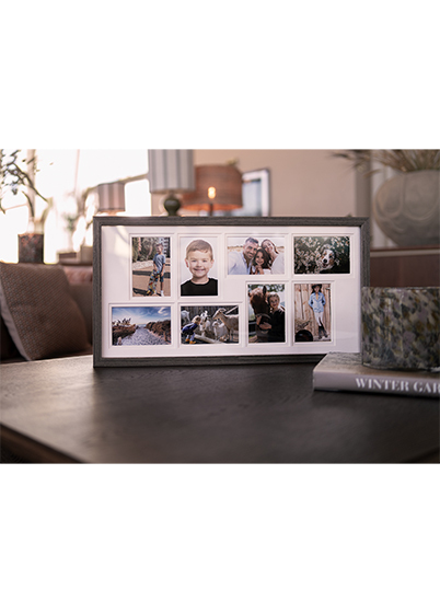 Focus Dahlia Collageramme - Valnøtt, 10x15 x8, 32x64