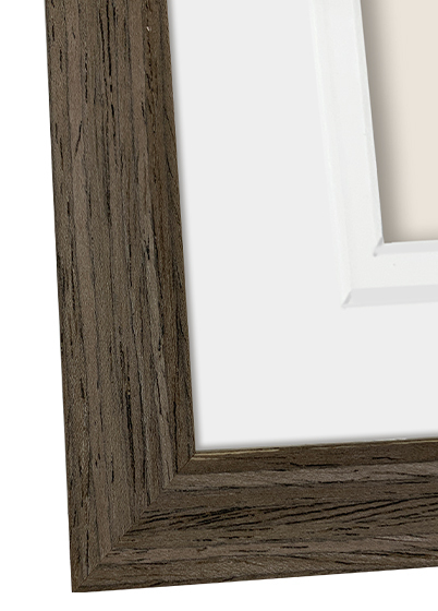 Focus Dahlia Collageramme - Valnøtt, 10x15 x8, 32x64