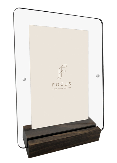Focus Akryl Bildeholder - Valnøtt, 10x15