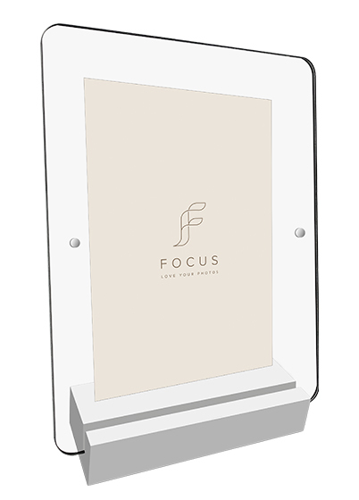 Focus Akryl Bildeholder - Hvit, 10x15