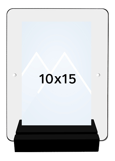 Focus Akryl Bildeholder - Svart, 10x15