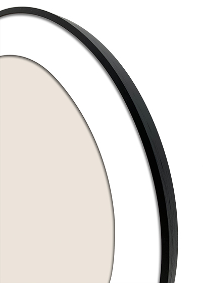 Focus Aster Rund Bilderamme - Svart, 30, 36,6 Rund